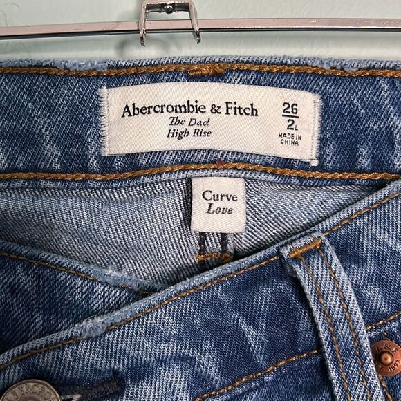 Abercrombie The Dad High Rise Long Curve Love - Picture 5 of 9